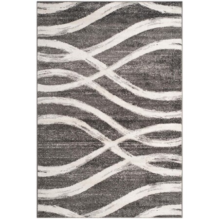 Safavieh 3 x 3 ft. Adirondack Contemporary Square Rug, Charcoal & Ivory ADR125R-3SQ